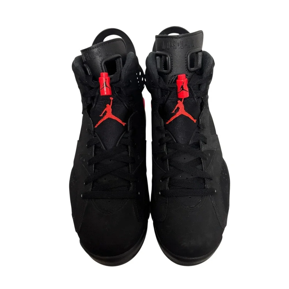 Nike Air Jordan 6 Retro Infrared 2019 Black Red Basketball Shoes 384664-060 Mens